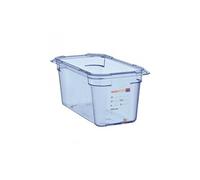 Boîte hermétique bleue sans BPA en ABS - GN 1/4 - Plastique ABS265