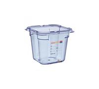 Boîte hermétique bleue sans BPA en ABS - GN 1/6 - Plastique ABS