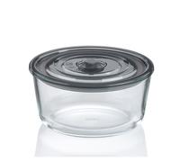 Kela Boîte hermétique ronde Aurélia 1,2 L – verre transparent 19×19×9 cm