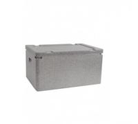 Boîte Isotherme en Polypropylène Expansé | Caisse Transport avec Couvercle Encastré, Polyvalente, Conteneur D'expédition, pour Chaîne du Froid, Livreurs