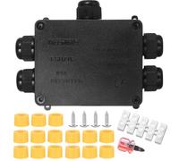 Boîte jonction étanche IP68 5 voies-B, câble 4-12mm, avec tournevis | Étanche et robuste, idéal pour les connexions de câbles en extérieur