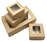 Boîte Kraft, Coffret Cadeau Kraft Marron 50 Pièces 7,5 x, 3 cm