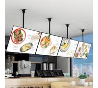 Boîte Lumineuse rétro-éclairée de Menu de Menu, Panneau d'affichage de Nourriture éclairée avec Cadre en Alliage d'aluminium, Panneau publicitaire Mural imperméable pour café Bar, 3pc-40 * 50cm