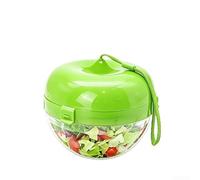 Boîte Lunch Double Casier avec Couverts Intégrés(Green) | Plastique PP sûr, léger et , pour facile à pour transporter, couleurs et vert disponibles