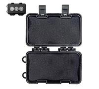 Boîte magnétique pour clés de voiture - Forte adhérence magnétique - Coque en ABS étanche - Pour voyage en extérieur - 13 x 8 x 4 cm - Noir, orange, kaki