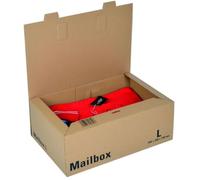 Boîte Mailbox Emballage Colis Taille L | 15 Boîtes 395 x 250 x 140 mm | Carton Renforcé Emballage Sécurisé | Transport de Produits Sensibles | Fermeture Patte de Verrouillage | Livré à Plat (L)
