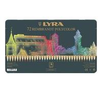 Lyra - Crayons de couleur Rembrandt Polycolor - Boîte métal 72 pièces
