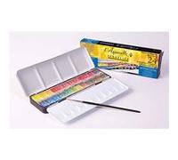 Boîte métal aquarelle - 24 demi-godets extra-fine Multicolore G