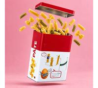 Boite metal - cook concept - ludique - rouge et blanc