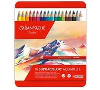 Boîte métal de 18 crayons de couleurs SUPRACOLOR® Soft Aquarelle - Caran d'Ache G