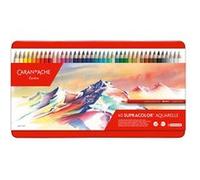 Crayons de couleur aquarellables - Caran d'Ache - SUPRACOLOR - 40 couleurs - Multi, Rouge - Professionnel