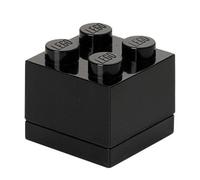 Boîte miniature LEGO - Mini boîte à 4 plots - Noir - Pour repas - Bébé à partir de 3 mois