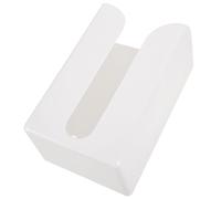 Boîte Mouchoirs Murale Blanche Abs, Adhésif sans Perçage, Salon la Cuisine | Rangement Compact pour Papier Toilette, Design Fixé au Mur, Adhésif sans Traces, Usage Salon la Cuisine Style Aléatoire