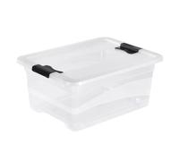 Boîte multi usages avec couvercle 12 litres - Transparent
