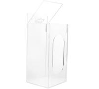Boîte Murale Transparente en Acrylique pour Moufles et Masque | Fixation Incluse, Trous Pré-percés, Ouverture Frontale, Cuisine et Laboratoire, Rangement Visible
