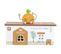 Boîte Organisatrice de Câbles Bacs en Bois Design Cabine de Rangement | Coffret de Gestion des Câbles Pour Électronique Garage Téléphone TV Extérieur Bureau