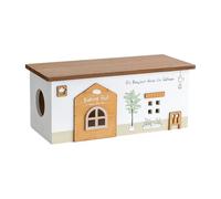 Boîte Organisatrice De Câbles Contenants au Design de Chalet en Bois | Rangement de Câbles Pour , Extérieur, Bureau, Bricolage, Électronique, Garage, Téléphone, Télévision