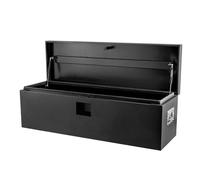 Boîte outils acier noir robuste 40x40x60cm lit camion étanche amortisseur gaz noir