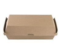 Boîte panini en carton à micro cannelure 25 x 14 x 7,8 cm 200 unités Betik Blanc