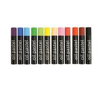 Boite Pastel À L'huile Couleurs Assorties 12 Pièces