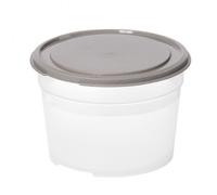 Boite plastique alimentaire ronde de 0,3 à 0,6 litre - 0,6 Litre