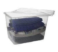 Grande Boîte de rangement transparente 80 litres Basic Box