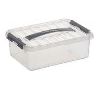 helit sunware H6160002 - Boîte de rangement « the q-line », 4 litres, avec couvercle, transparent, 1 pièce