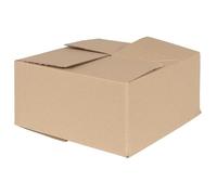 vidaXL Boîte pliante avec rangement, lot de 50 pièces, couleur naturelle, 30 x 30 x 15 cm, en carton