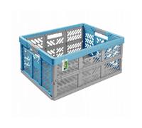 Casier Pliable Solide en plastique 45 litres - Bleu