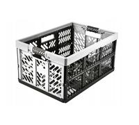 keeeper Casier pliant professionnel Ben 45 l 54x37x28 cm poignées souples Gris clair