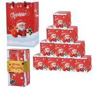 Boîte pliante de Noël - Papier 7,5 x 7,5 x 7,5 cm | Boîte de rebondissements DIY, fournitures de Noël | Pour anniversaires, anniversaires, San, propositions, réunions festives