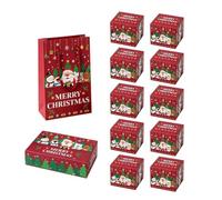 Boîte Pop Open 10 enveloppes de Noël à billets pliantes et amusantes | coffret à billets rebondissant pour Noël, anniversaire, remise des diplômes, pendaison de crémaillère, Saint-Valentin,