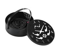 Boîte Porte-Bobine d'encens - Attrape-Cendres Anti-déversement à Suspendre avec Couvercle, boîte à Combustion d'encens pour méditation, Yoga, Lecture, Chambre à Coucher