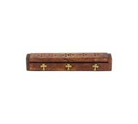 Boite Porte encens en bois - croix