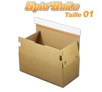 Boîte Postale Autocollante Spid'boite 01 Format 268x135x100 Mm - Lot De 100