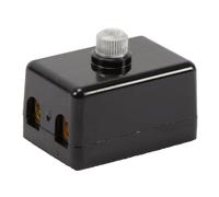 Boîte pour 2 fusibles stéatite connexion à vis - Noir