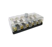 Boîte pour 6 fusibles stéatite connexion à vis - Transparent