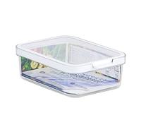 Boîte pour les Aliments CARE+PROTECT - Parfaitement Empilable - Organisateur de Réfrigérateur - Protège les Aliments de l'Humidité - Garde les Aliments Frais Plus Longtemps - 1,2 L