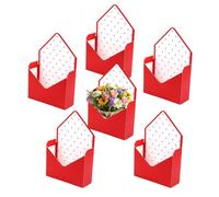 Boîte pour Saint-Valentin Coffret 6 Pièces Romantique Grande Capacité | Boîte cadeau grande capacité décorations de fêtes Pour Célébrations Mariage Fête Fleurs Bouquet Snacks Cartes Hommes Femmes