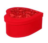 Boîte Présent de Cœur Saint-valentin, Rouge Papier | Format 9,04x8,25x3,54 Po, Emballage Élégant pour Douceurs et Petits Accessoires, Usage Fête
