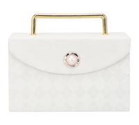 Boîte Présent en Papier avec Poignée de Mariage Blanche | Réutilisable, pour Saint-valentin, Format Coffret D’emballage, Style Sobre et Pratique Couleur Aléatoire