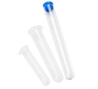 Boîte Rangement Aiguilles Felting Tube Plastique Clair(Orange color) | Plastique transparent pour robuste, bouchon étanche, idéal , protège pointes, usage quotidien
