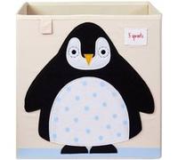 Boite Rangement Jouets Pingouin 3 Sprouts Noir G