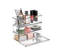 Boîte Rangement Maquillage Transparent 3 Niveaux