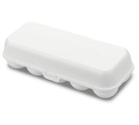 Boîte rangement pour oeufs EGGS TO GO 28 cm, pour 10 oeufs, coton blanc, Koziol