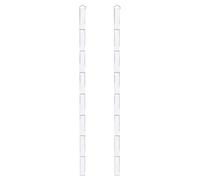Boîte Rangement Serre-têtes Fille - Organisateur Mural 2 Pièces Avec 8 Emplacements Suspendables | Présentoir Blanc Pour Bandeaux Et Support Accessoires Élastiques Destiné Placard, Chambre