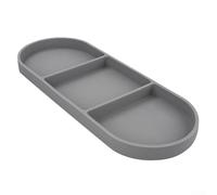 Boîte Rangement Silicone 33x12cm pour plateau Snack Boîte Rangement(grey) | Dimensions 33x12x2cm, pour idéal snacks et télécommandes, design compact pour tables basses, matériau souple