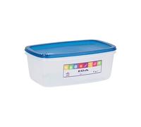 EDA Boîte rectangulaire 3 L Naturel Couvercle Turquoise