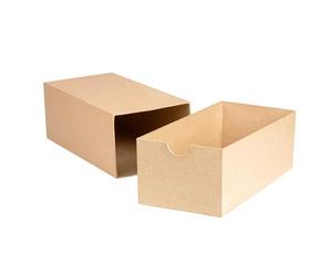 Boîte rectangle avec tiroir 32x16x12cm - Kraft