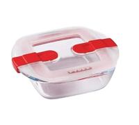 Boîte rectangulaire avec couvercle - PYREX - 1451022 - 25 x 22 cm - 2,2 L - Cook & Heat - Base en verre borosilicate